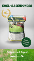 EMEL Rasendünger 25kg -  15+10+17+4 NPK Dünger Sofort & Langzeitwirkung